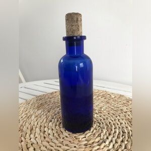 Antique medicine bottle with cork apothecary